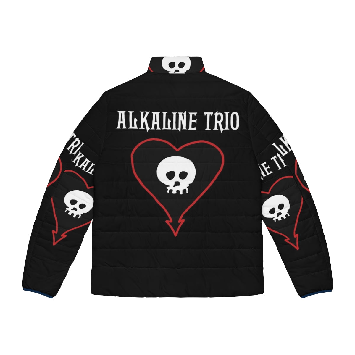 Alkaline Trio music band logo classic puffer jacket - Back