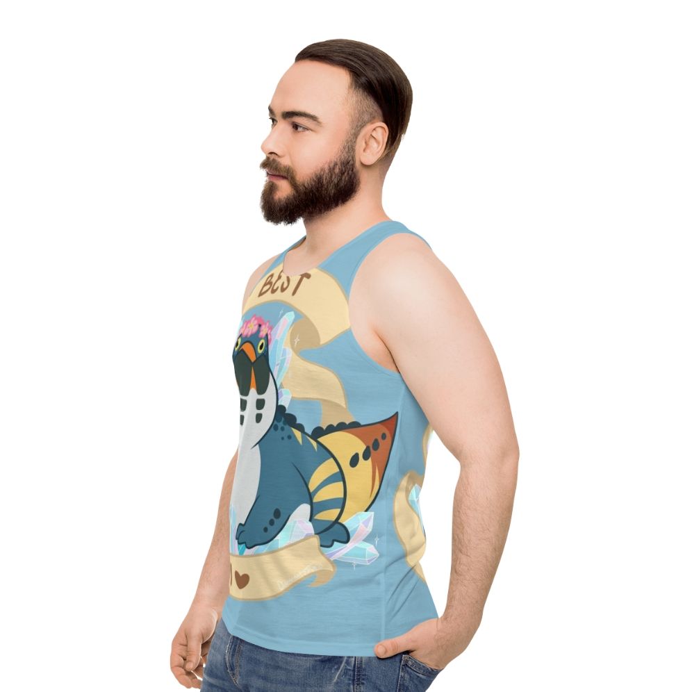 Dodogama chibi design unisex monster hunter world tank top - men side