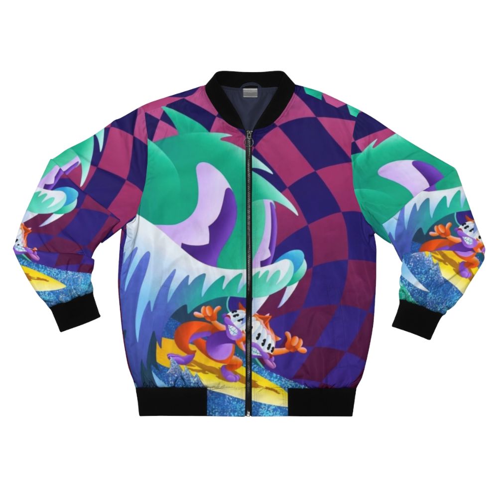 MGMT Congratulations Bomber Jacket with band logo and album cover art