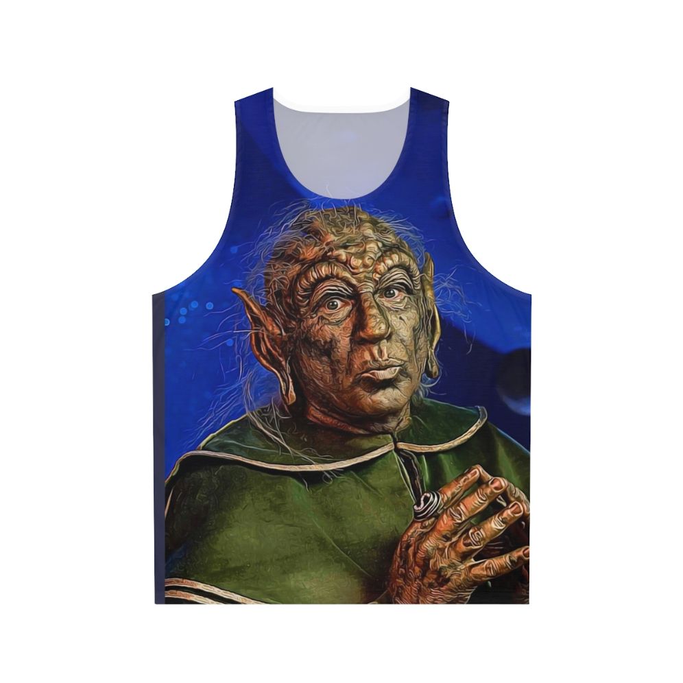 Unisex yogurt-inspired sci-fi parody tank top