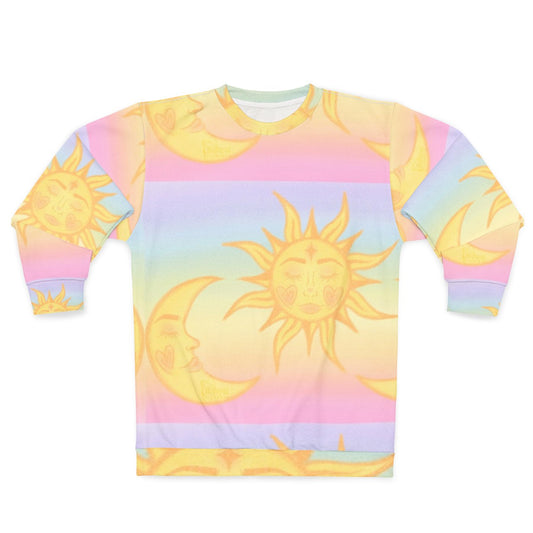 Bohemian Celestial Hippie Sun and Moons Sweatshirt