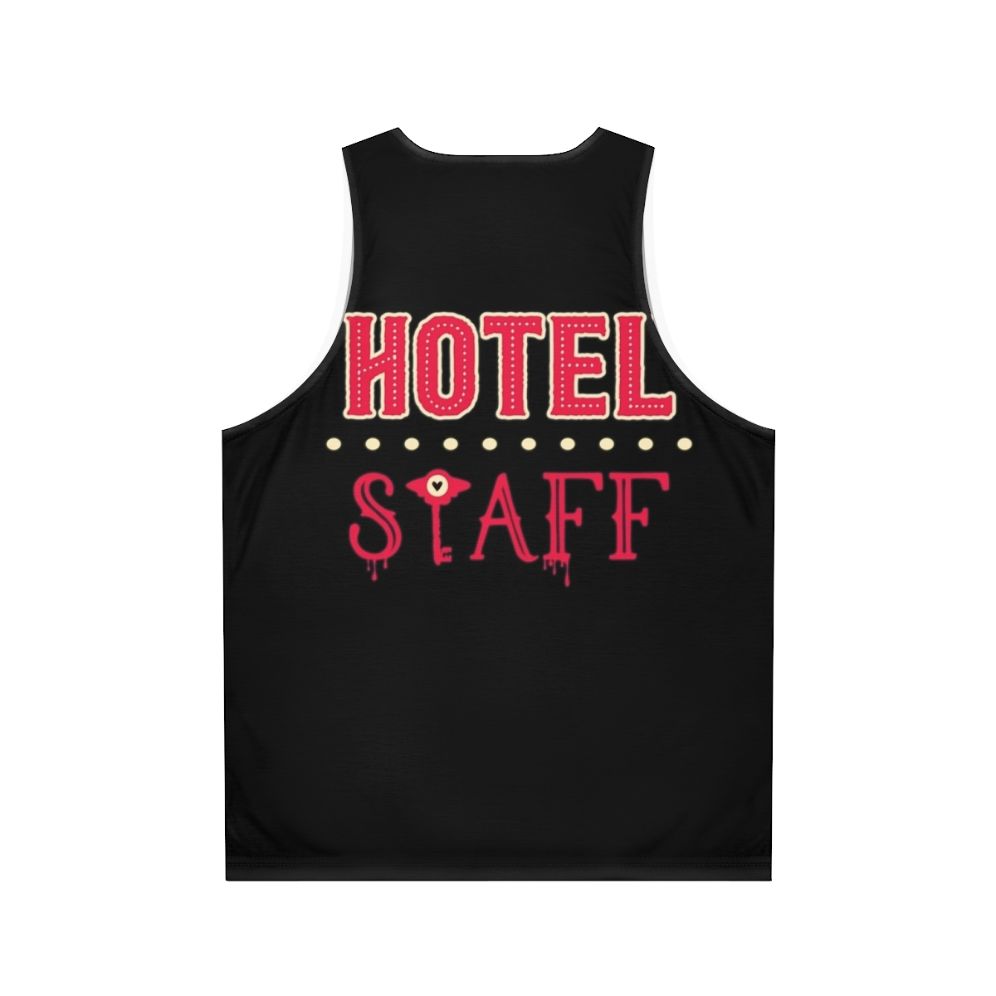 Hazbin Hotel Staff Unisex Tank Top - Back