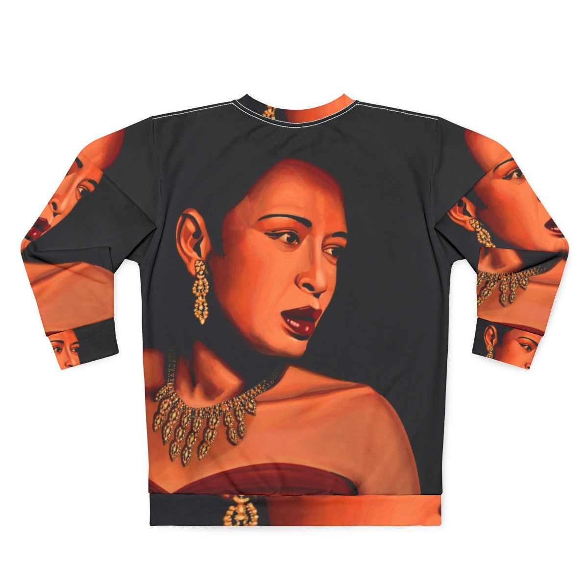 Billie Holiday Portrait Sweatshirt - Back