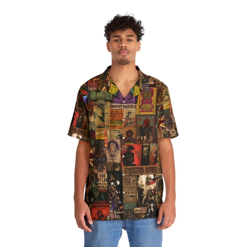 Retro rock n roll hawaiian shirt - People Front