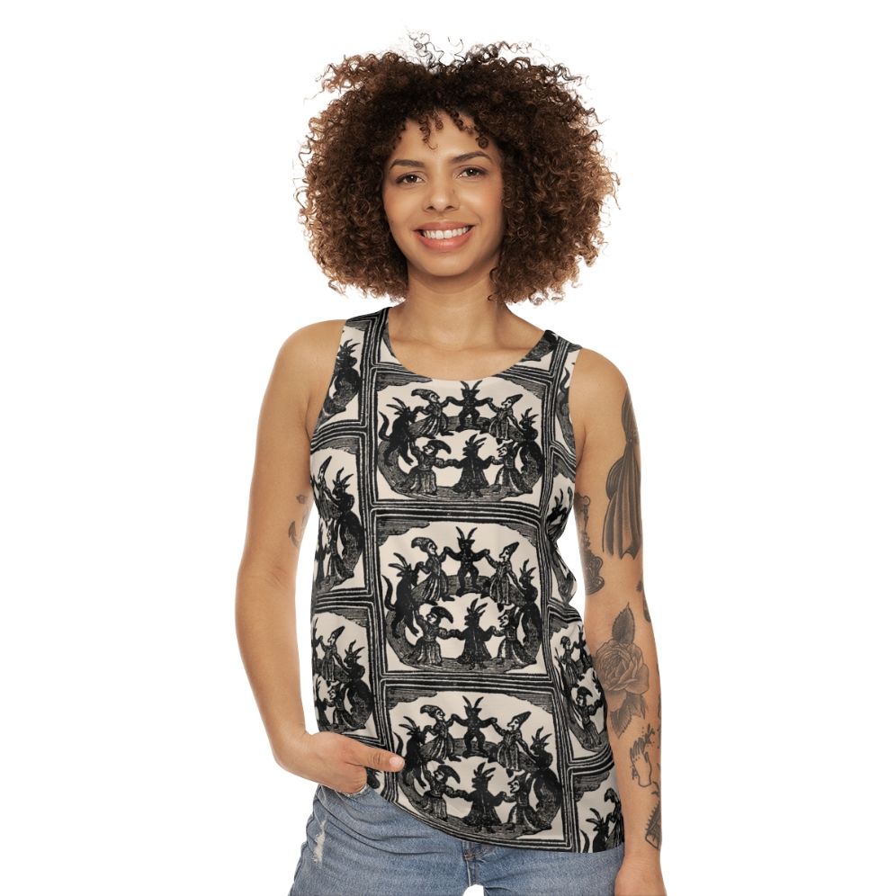 Witches Circle Dance Unisex Occult Tank Top - women