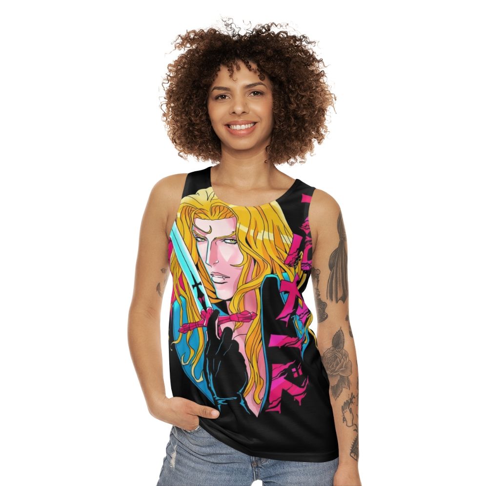 Alucard the Vampire Anime Castlevania Unisex Tank Top - women