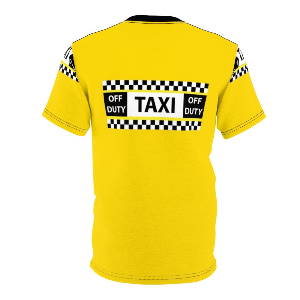 Unisex t-shirt featuring a stylish design inspired by the iconic New York City yellow taxi cabs - Back