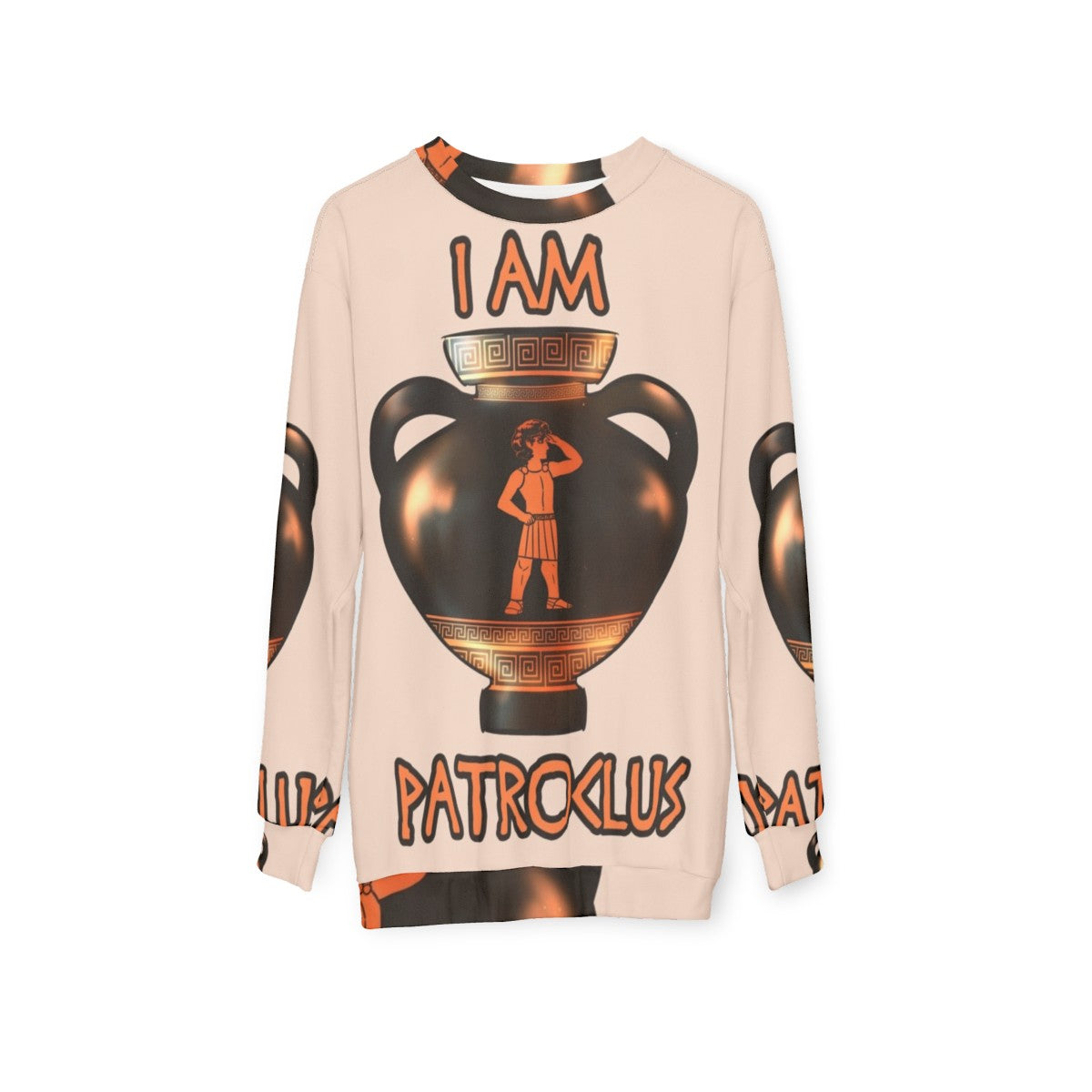 Patroclus and Achilles Greek Mythology Sweatshirt - hanging