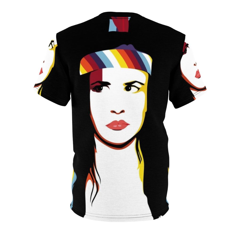 Juliette Lewis inspired all-over print t-shirt featuring the actress and singer's iconic look - Back