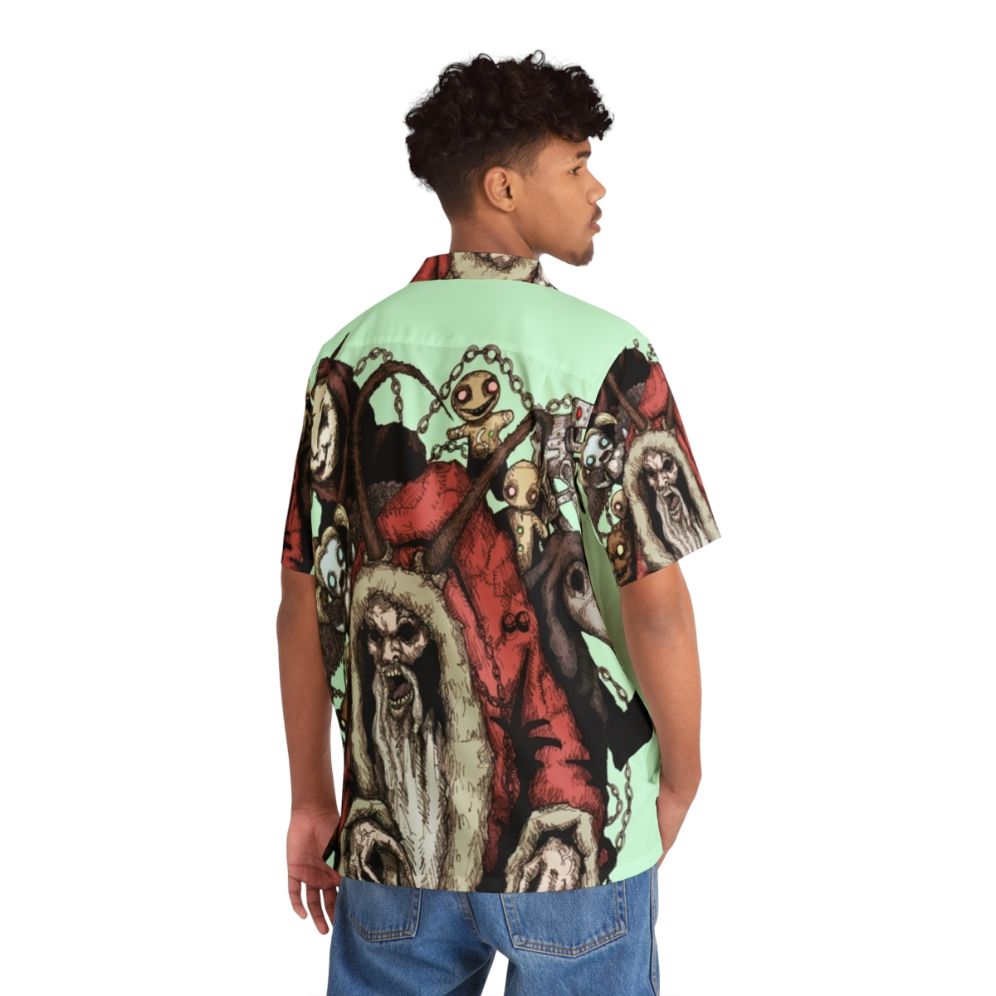 Krampus 2.0 Hawaiian Shirt with Christmas and Gothic Horror Designs - People Back