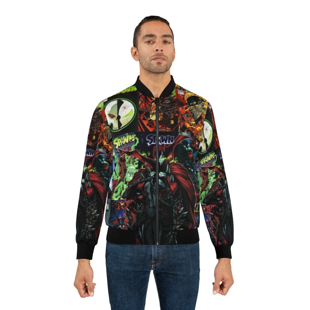 Spawn superhero bomber jacket with comic book-inspired design - Lifestyle