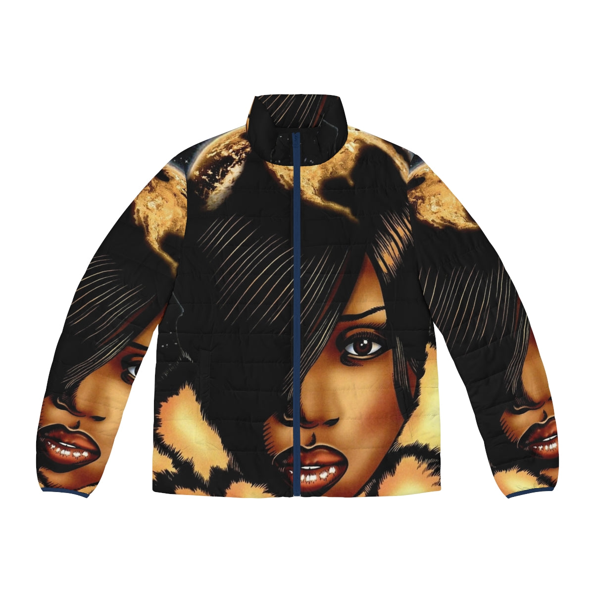 Missy Elliot inspired 90s rnb puffer jacket with 90s hip hop style