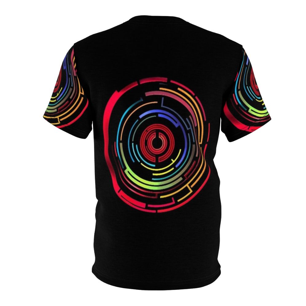 Maze design abstract graphic t-shirt for music fans - Back