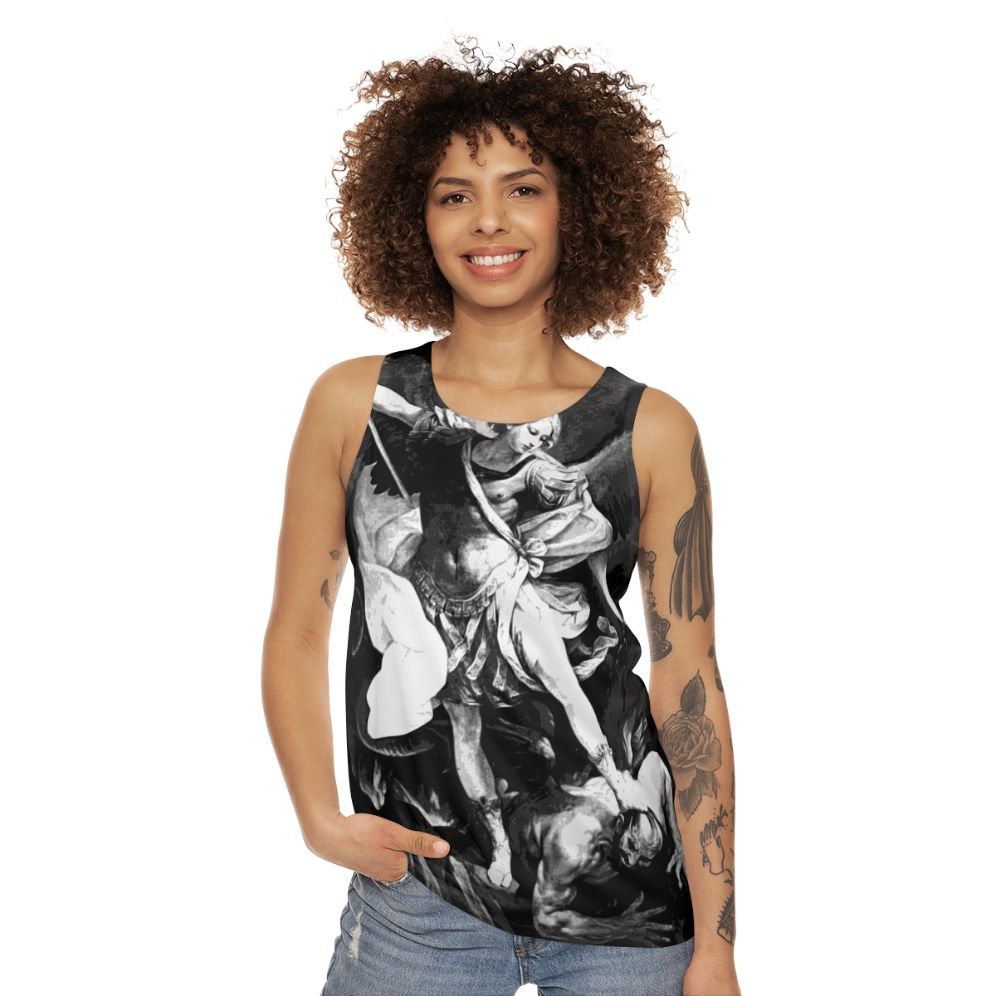 Saint Michael Archangel Unisex Tank Top - women