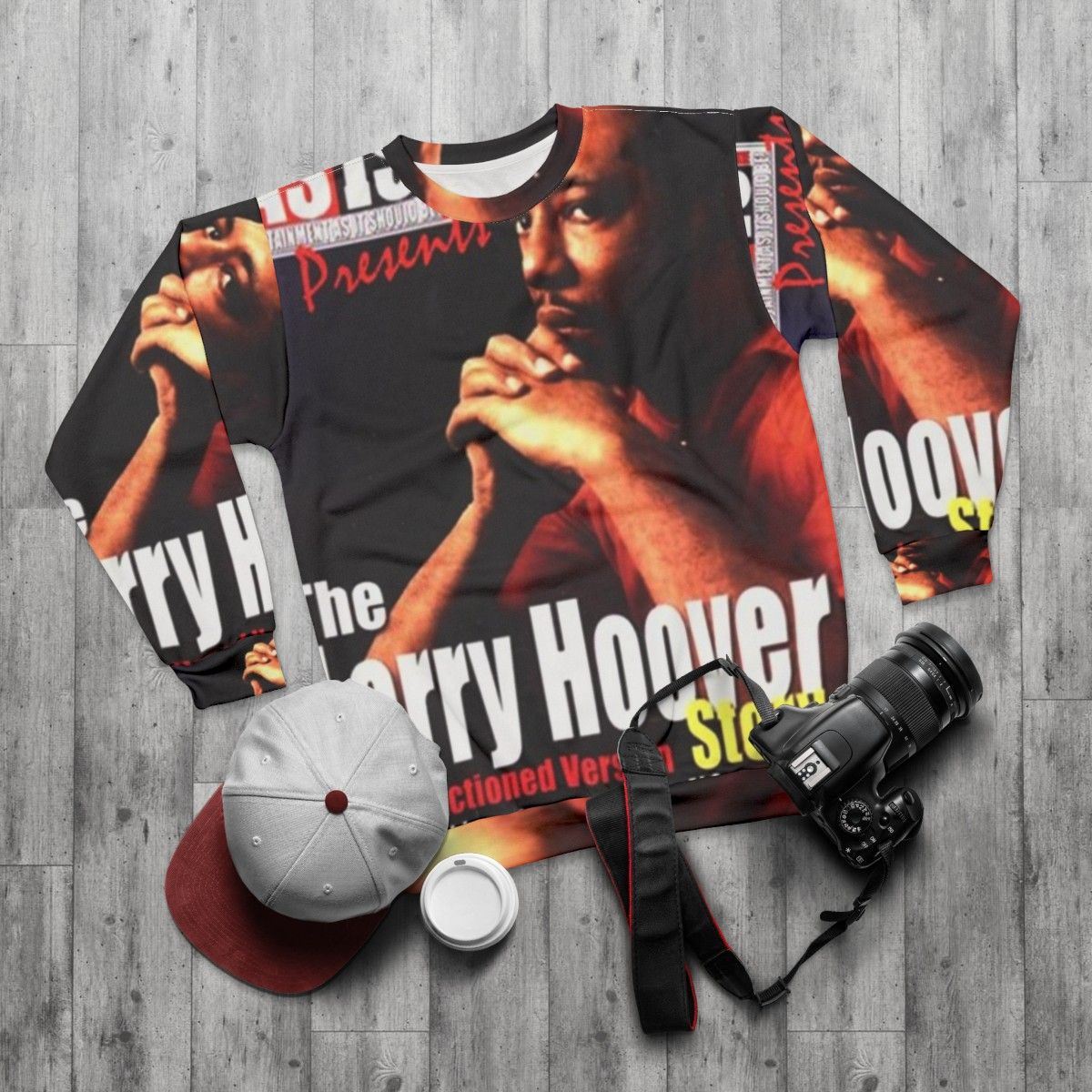 King Larry Hoover Commemorative Sweatshirt - flat lay