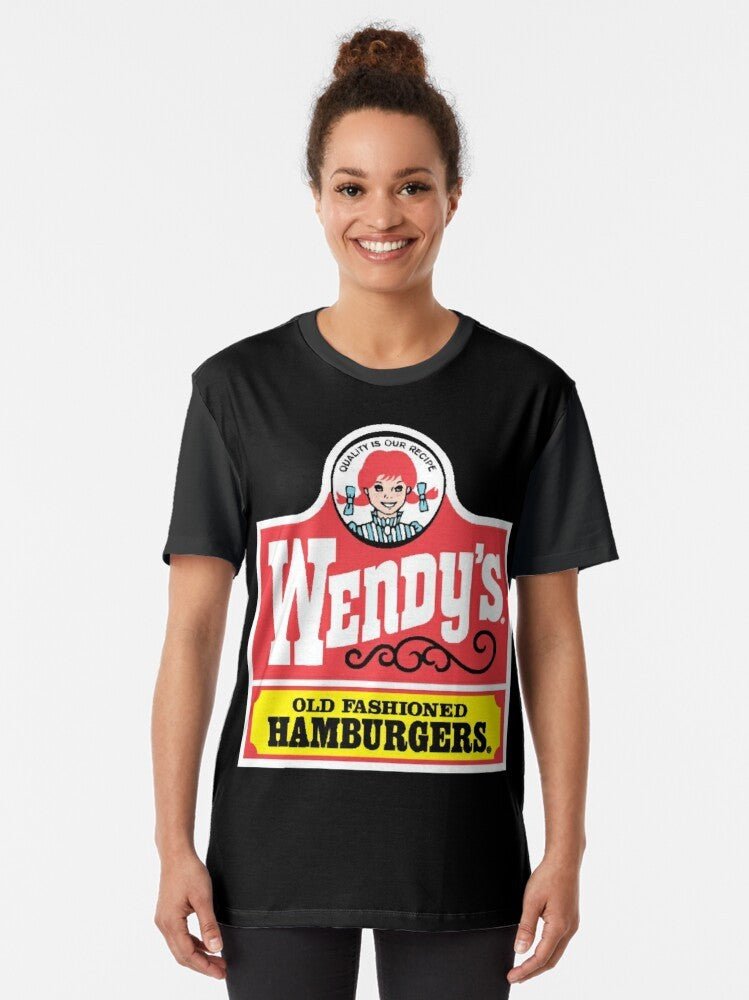 Wendy's retro old fashioned hamburgers graphic t-shirt - Women