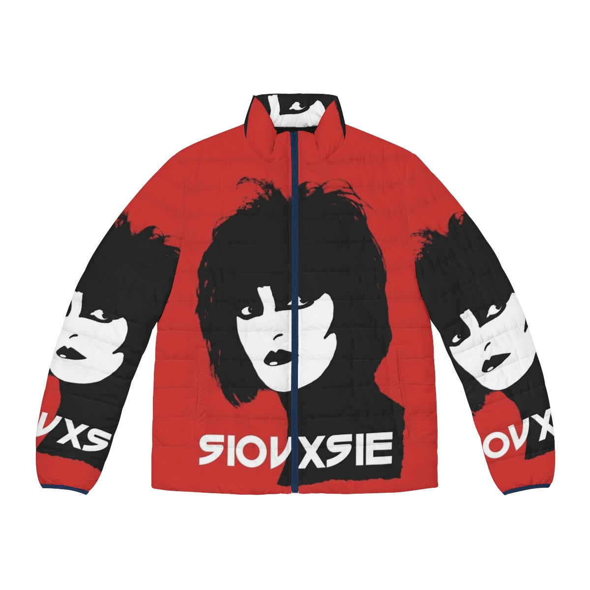 Siouxsie inspired gothic post punk puffer jacket