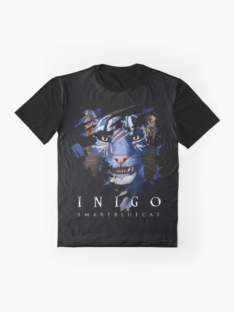 Inigo Graphic T-Shirt - Skyrim Gaming Apparel featuring the popular character Inigo from the game - Flat lay