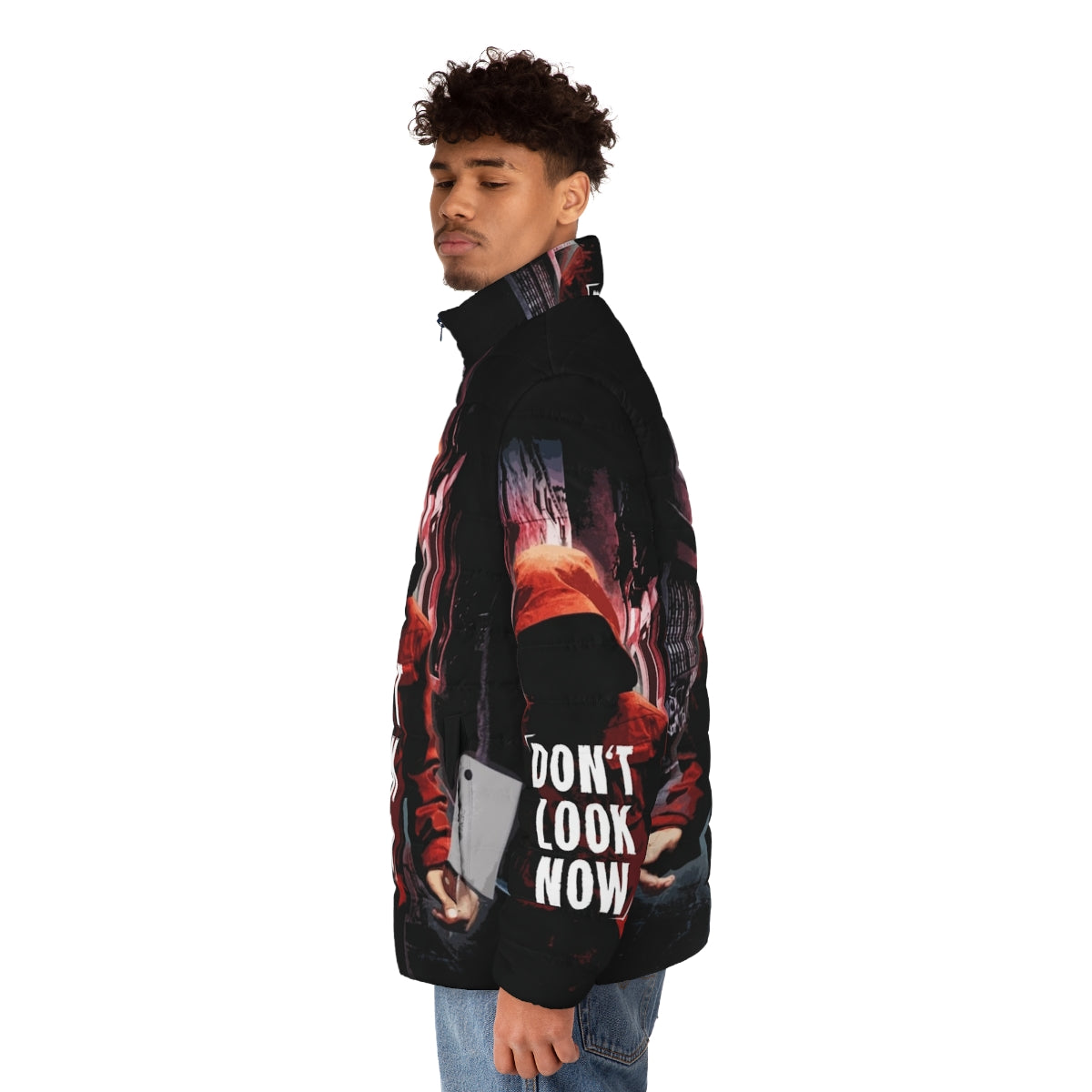 Don't Look Now Puffer Jacket - Inspired by the Iconic 1970s Horror Film - men side left