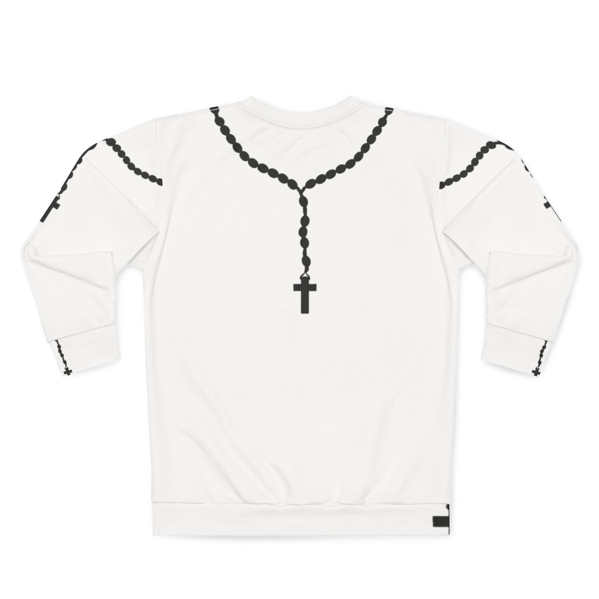 Black rosary beads sweatshirt - Back