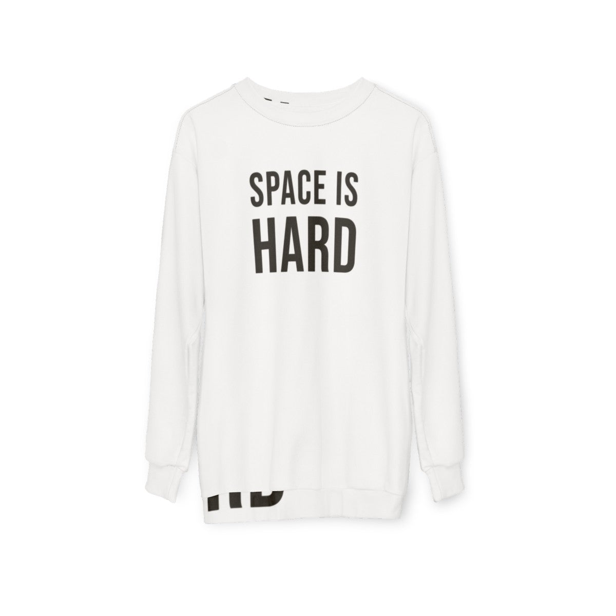 Space Force Netflix Sweatshirt featuring humorous quotes and sayings - hanging