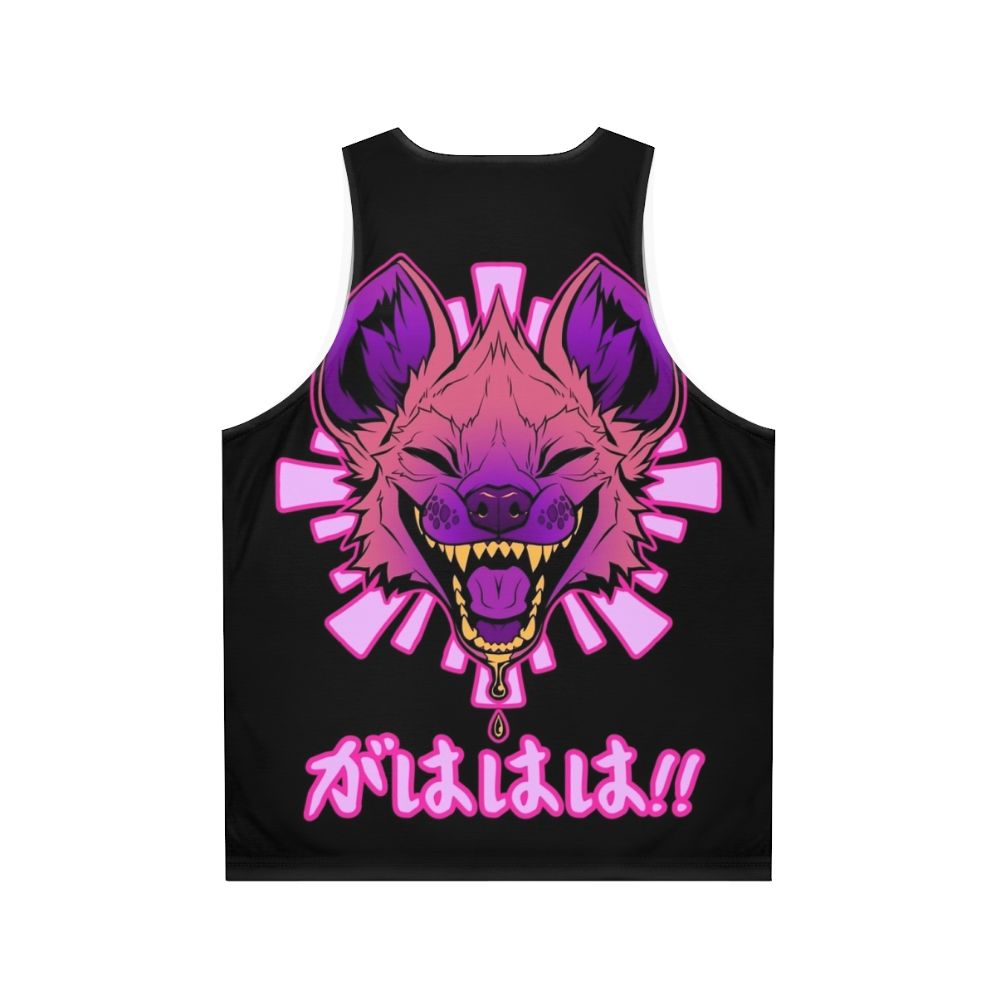 Hyena Anime Kawaii Vaporwave Japanese Fashion Unisex Tank Top - Back