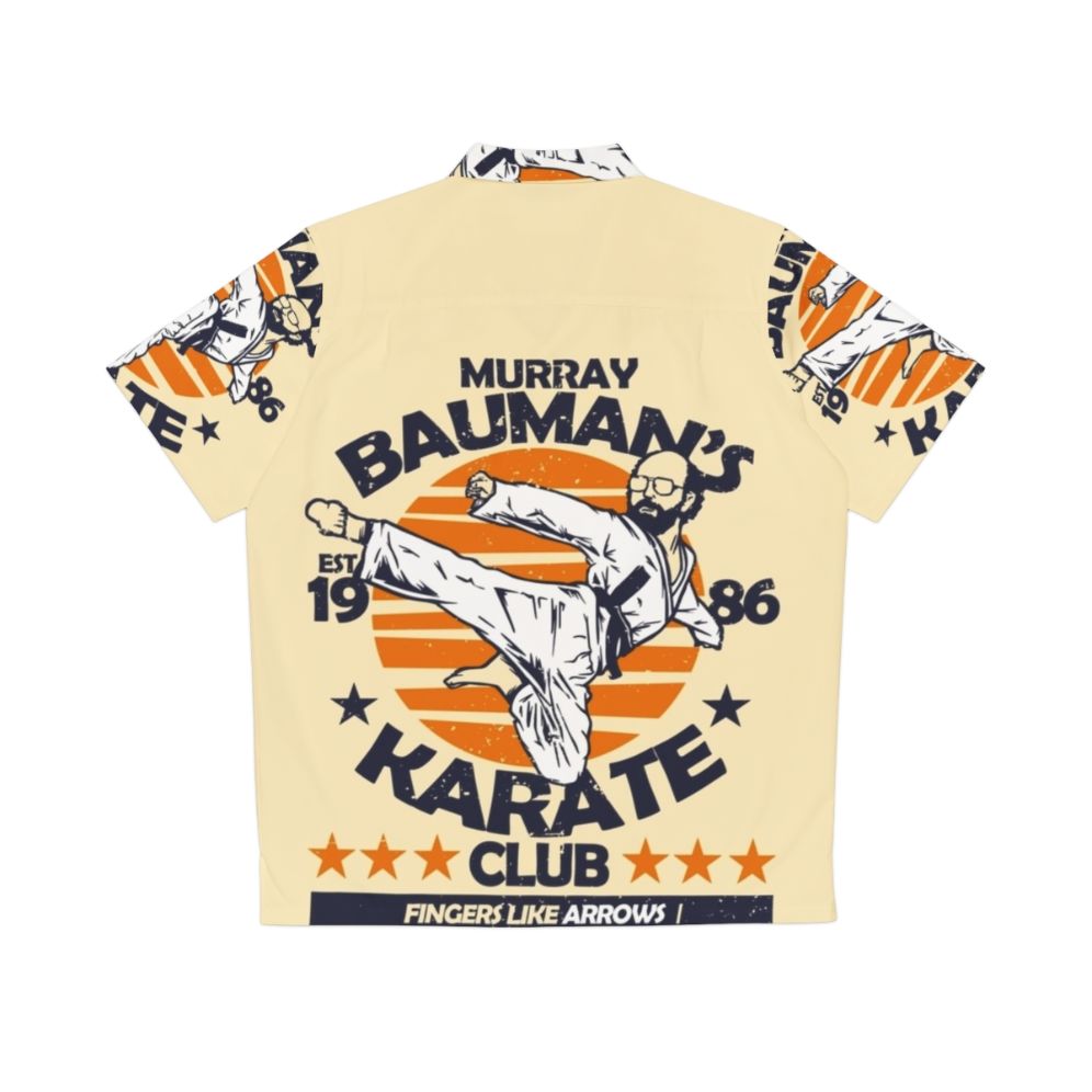 Murray Bauman's Karate Club Funny Hawaiian Shirt - Back