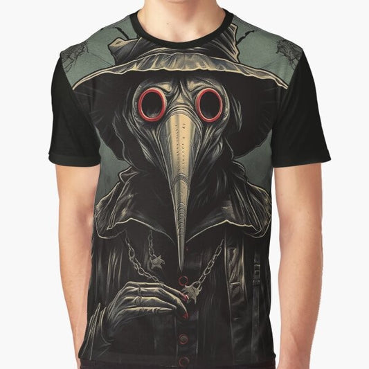 Plague Doctor - Black Plague Graphic T-Shirt Design