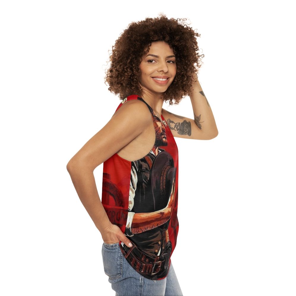 John Marston Unisex Tank Top for Gamers - women side