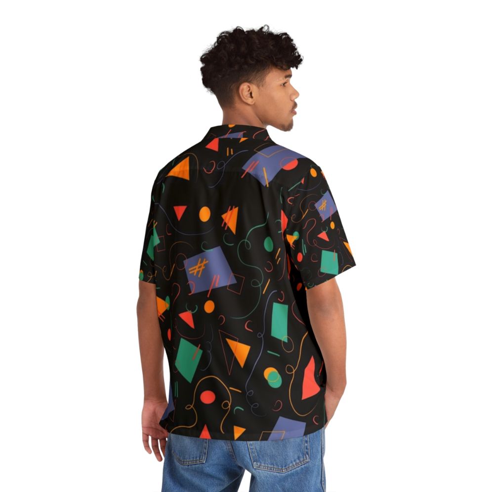 Arcade Carpet Hawaiian Shirt 2 featuring retro 90s pattern - Flat lay