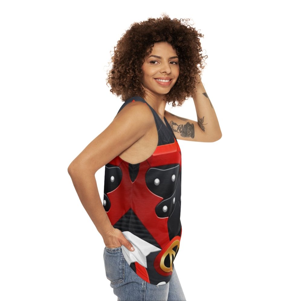 Psycho Red Unisex Tank Top - women side