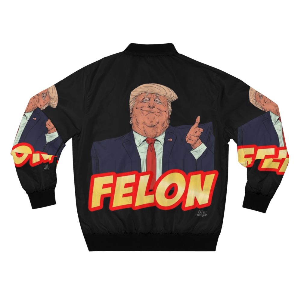 Trump Presidency Bomber Jacket with Graphic Design - Back