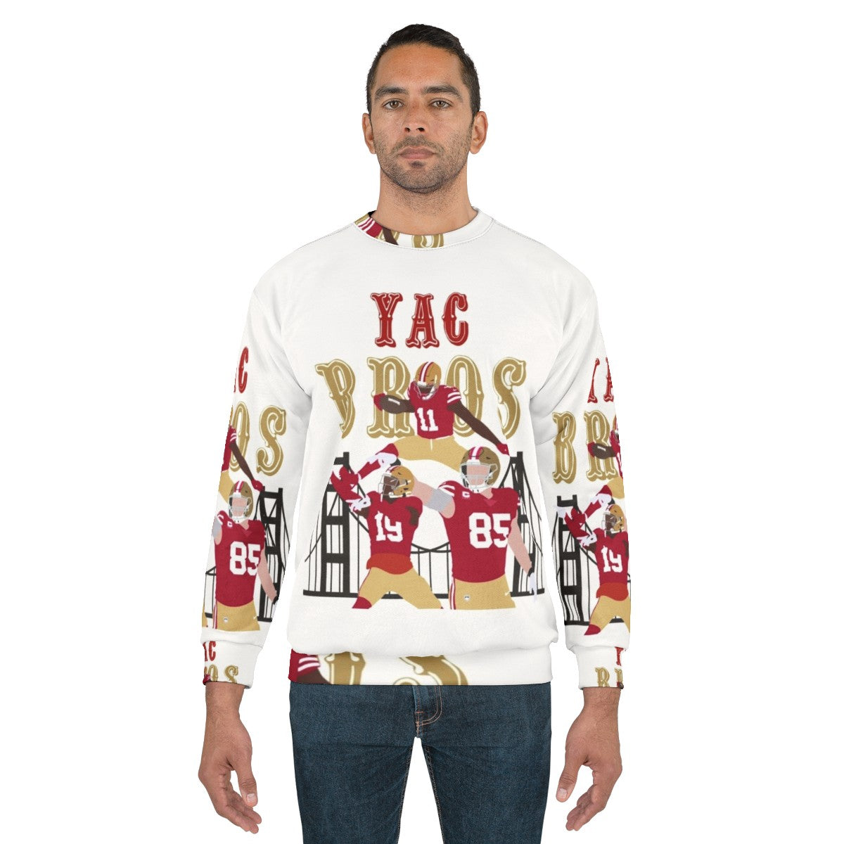 Yac Bros San Francisco 49ers NFL Football Sweatshirt - men