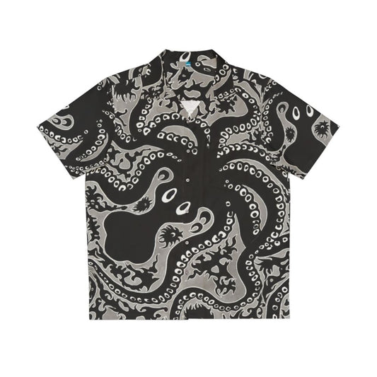 Minoan octopus-patterned Hawaiian shirt