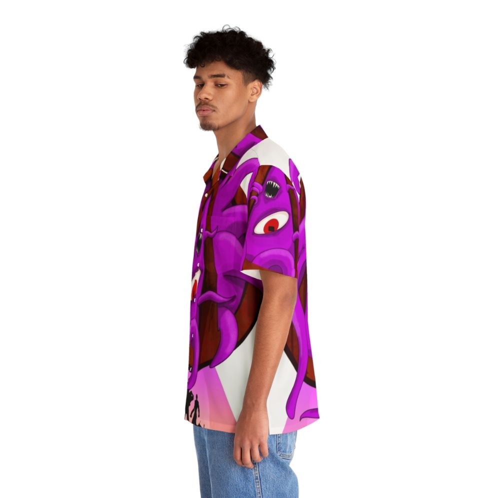 Borderlands Tentacles Hawaiian Shirt, featuring the Borderlands logo and tentacle design - People Left