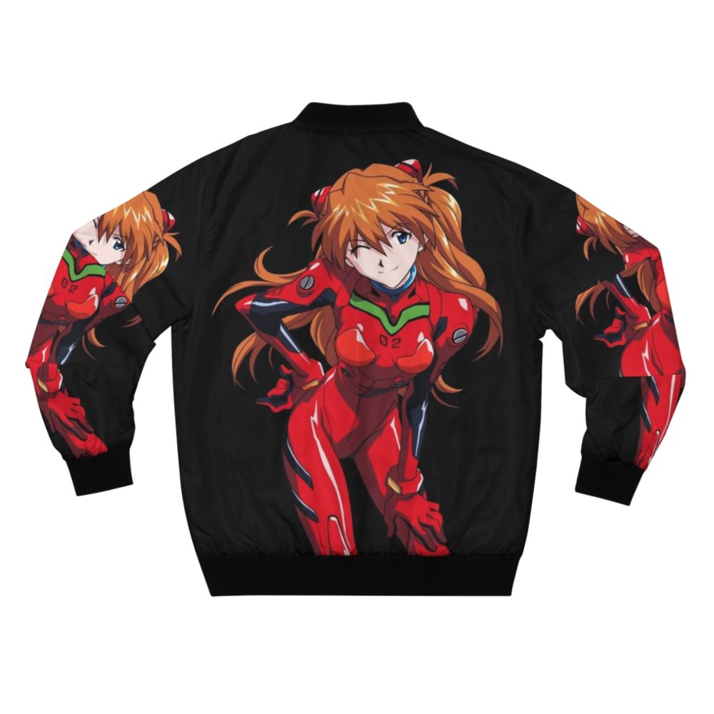 Neon Genesis Evangelion Asuka Anime Bomber Jacket - Back