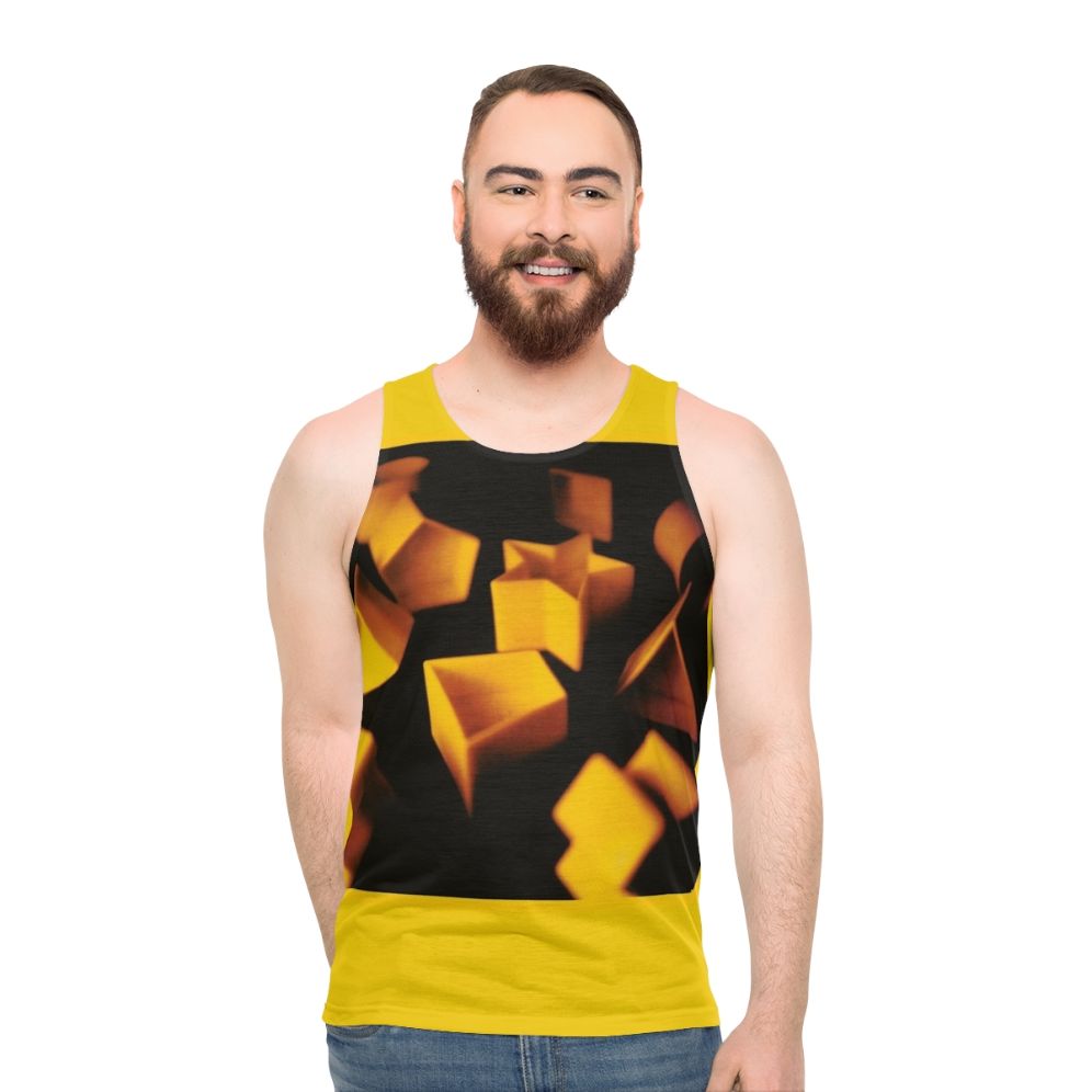 1983 Unisex Tank Top with Genesis Rock Band Artwork - men