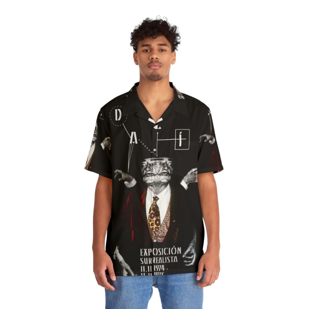 Salvador Dali Surreal Portrait Hawaiian Shirt - People Front