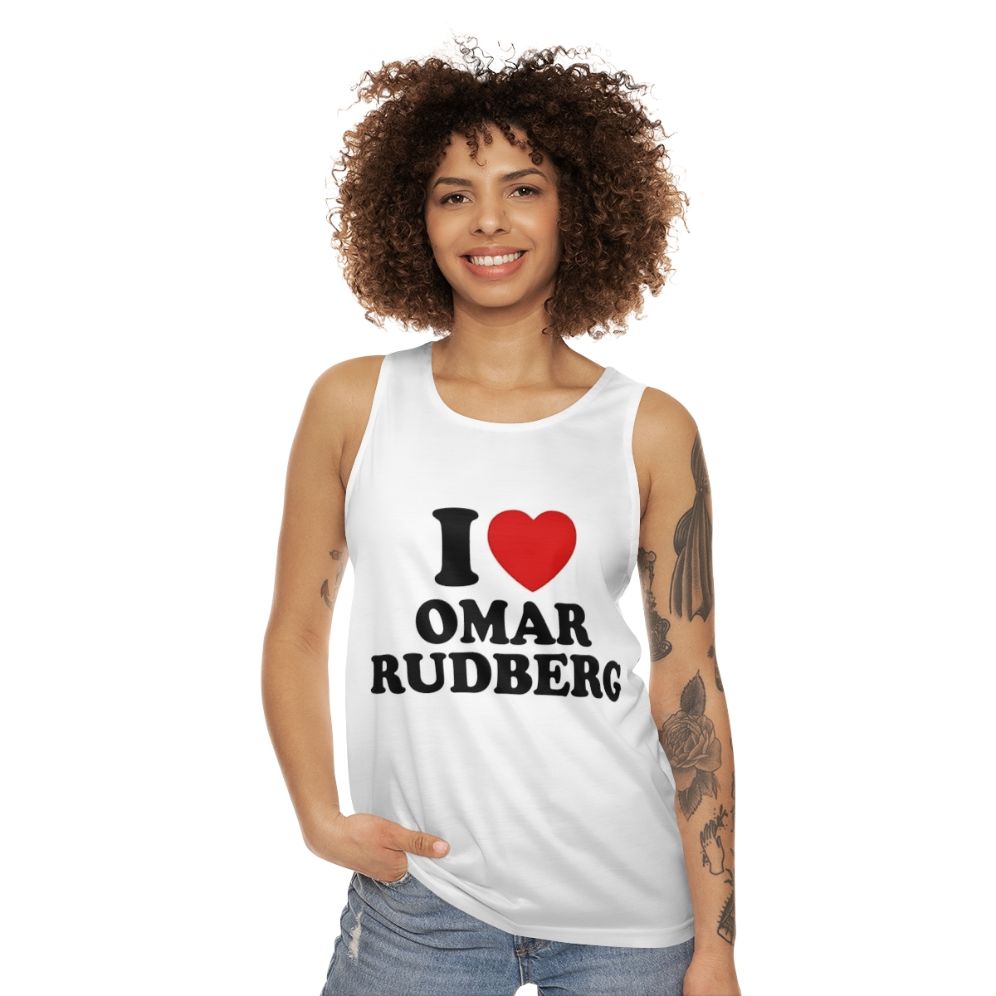 I Love Omar Rudberg Unisex Tank Top - women