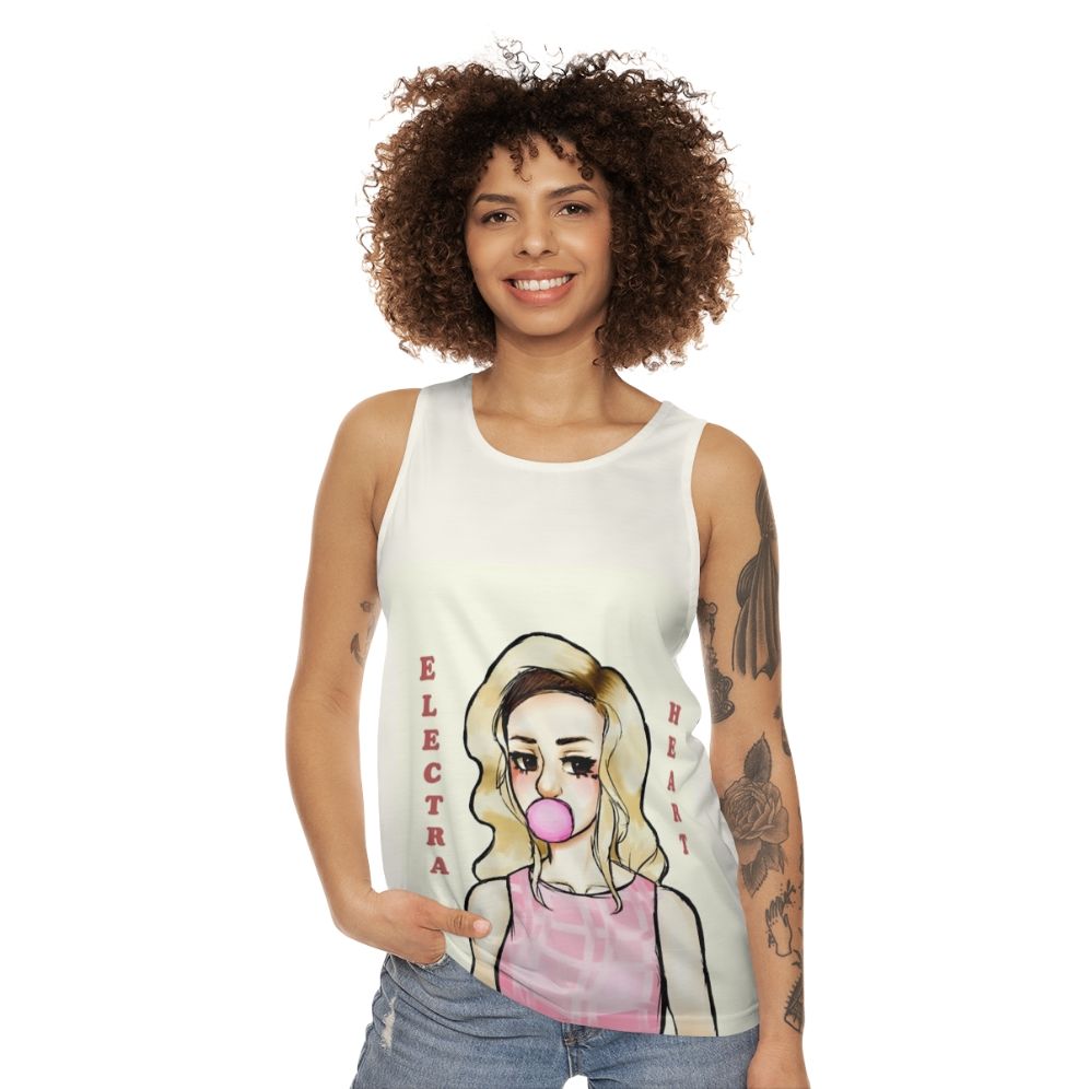 Electra Heart Pink Tank Top - women