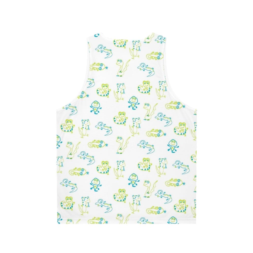 Lizard print unisex tank top - Back