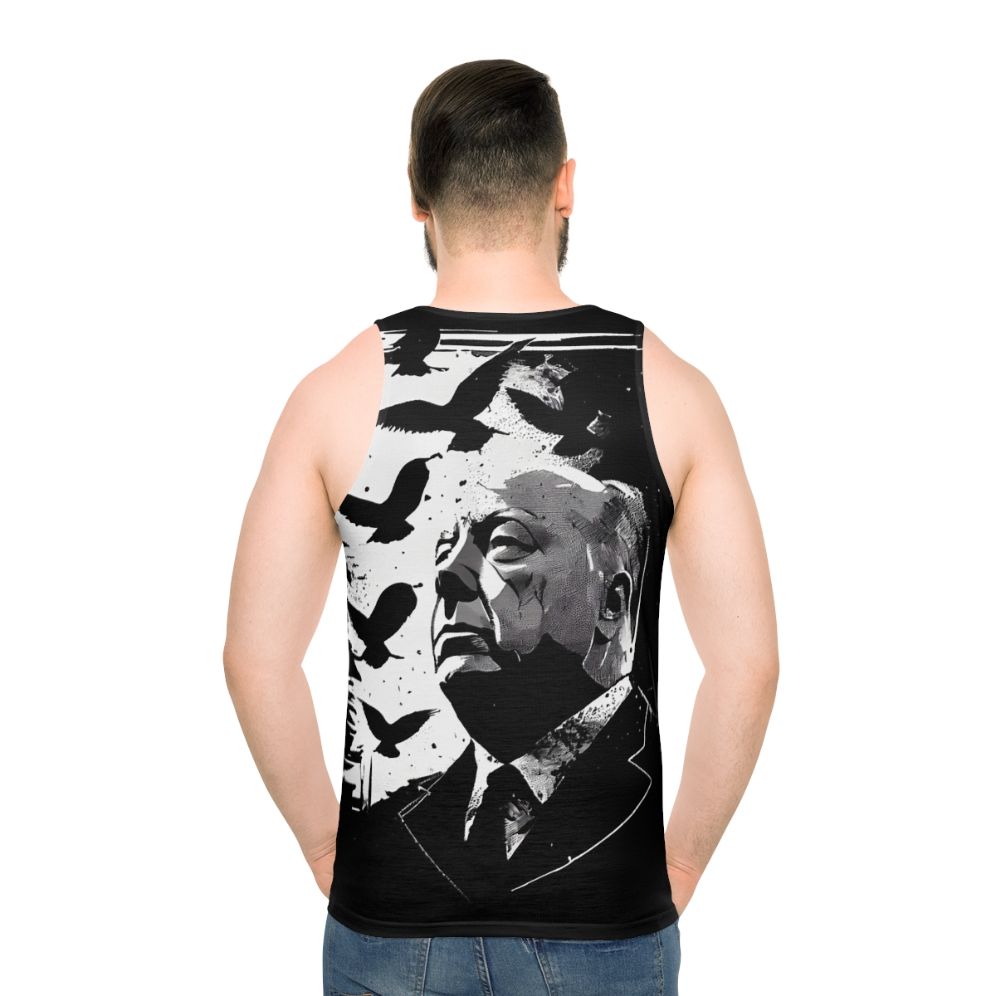 Classic Alfred Hitchcock Unisex Tank Top - men back