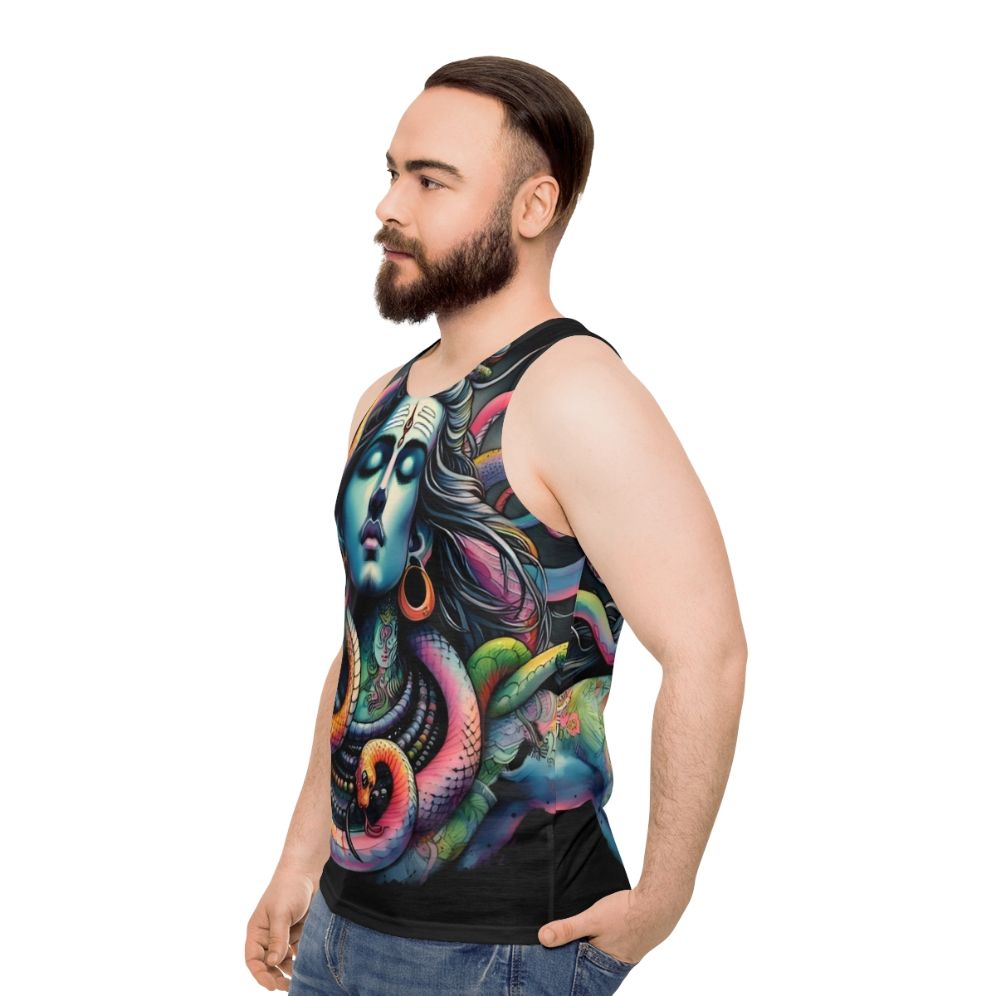 Lord Shiva Unisex Tank Top - men side