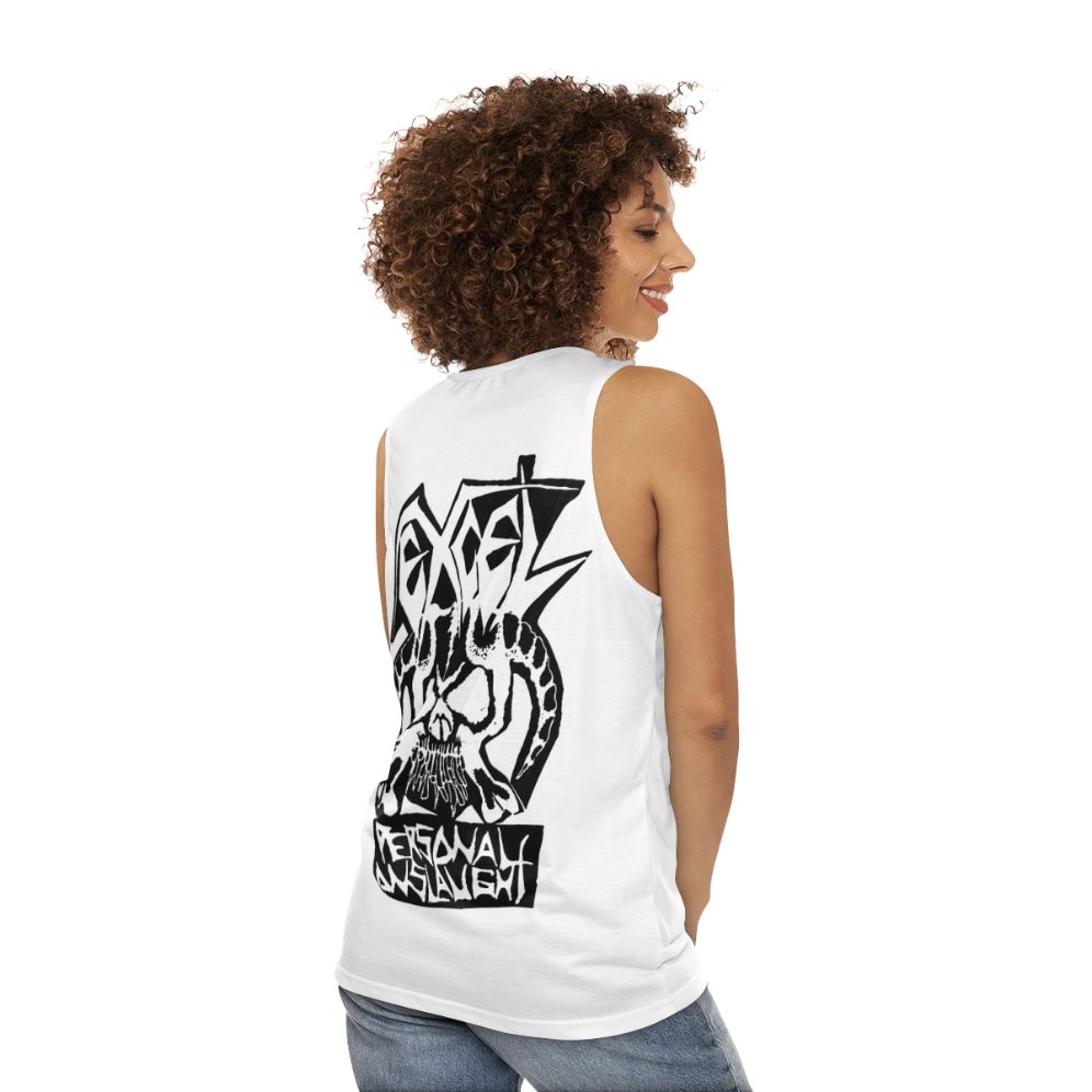 Excel Band Unisex Metal Tank Top - women back