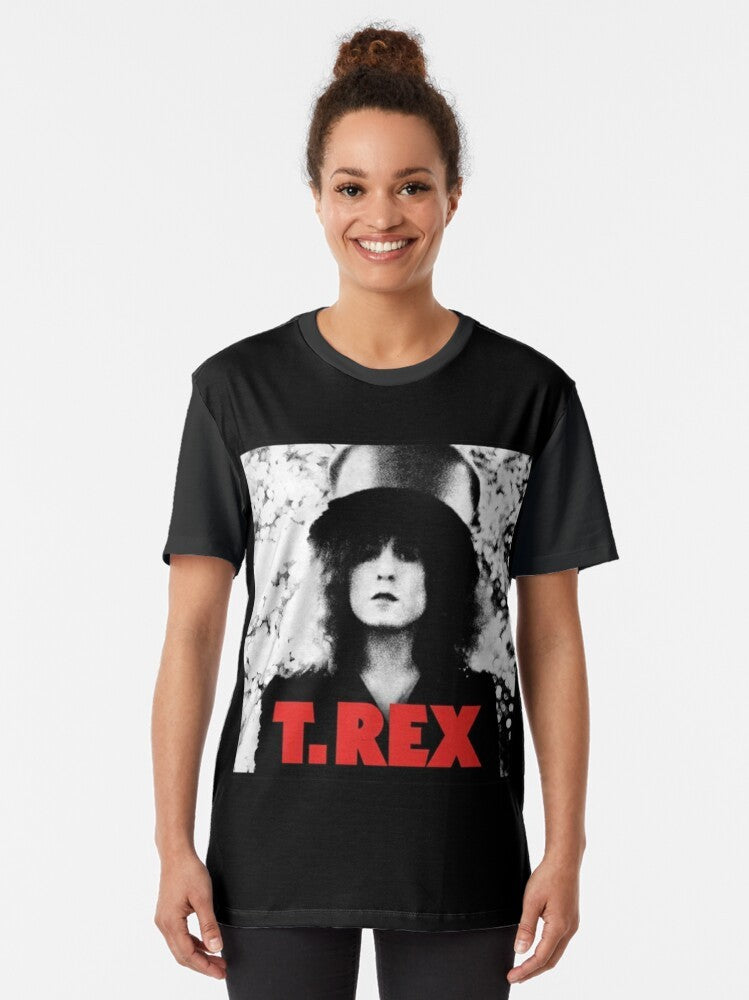 Vintage T Rex The Slider Merchandise Graphic T-Shirt featuring a Tyrannosaurus rex dinosaur design - Women