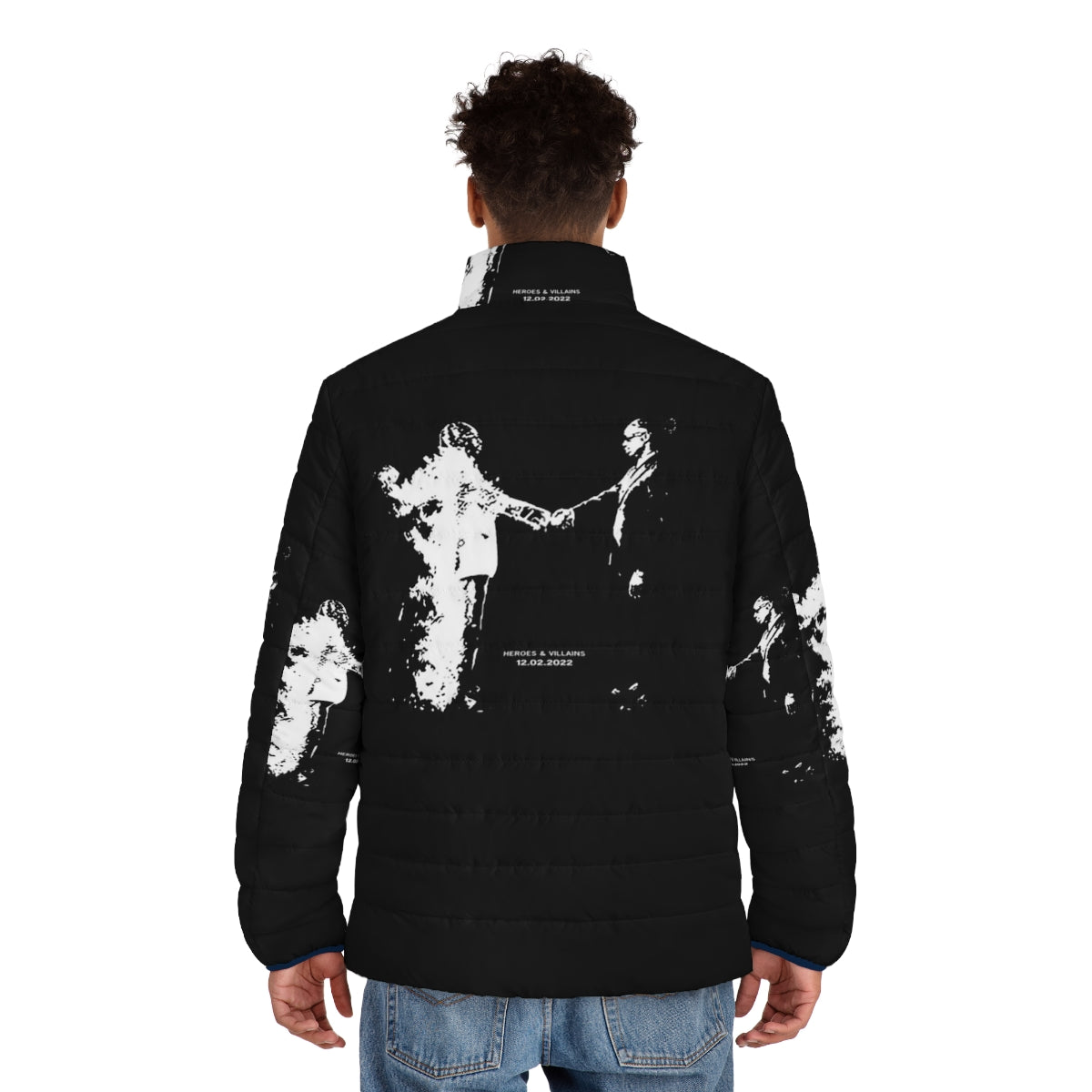 Metro Boomin Heroes and Villains Puffer Jacket, featuring stylish urban fashion - men back