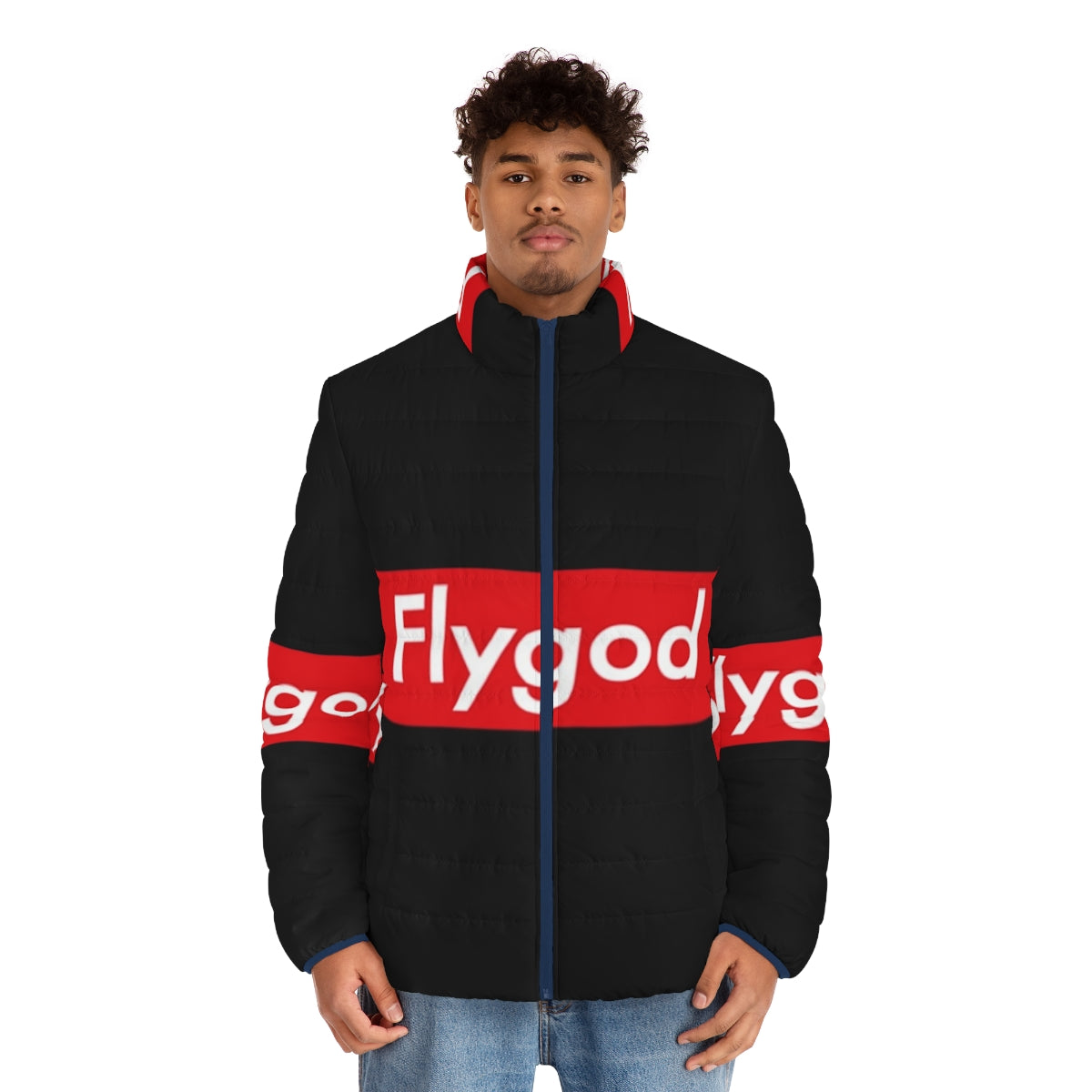 Flygod Westside Gunn Puffer Jacket - Stylish Hip Hop Inspired Streetwear - men front