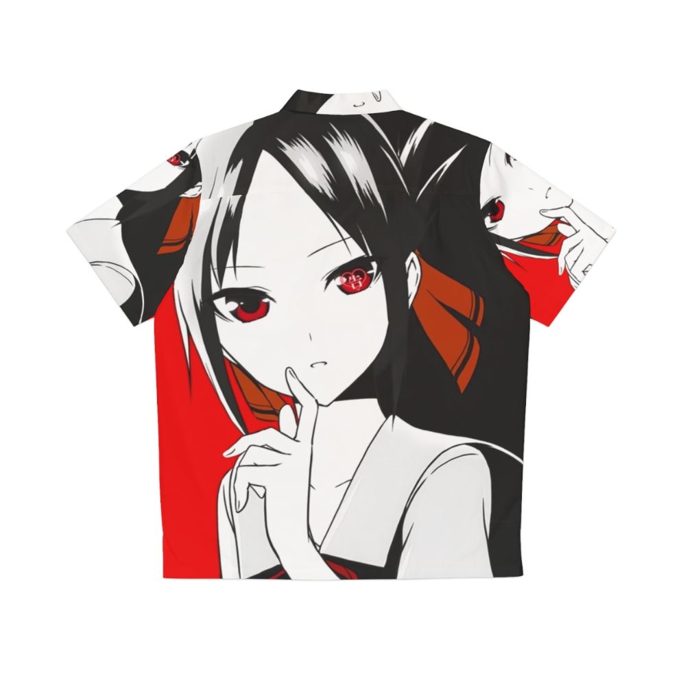 Kaguya Sama Hawaiian Shirt, featuring Kaguya Shinomiya from the anime and manga series "Kaguya-sama: Love is War" - Back