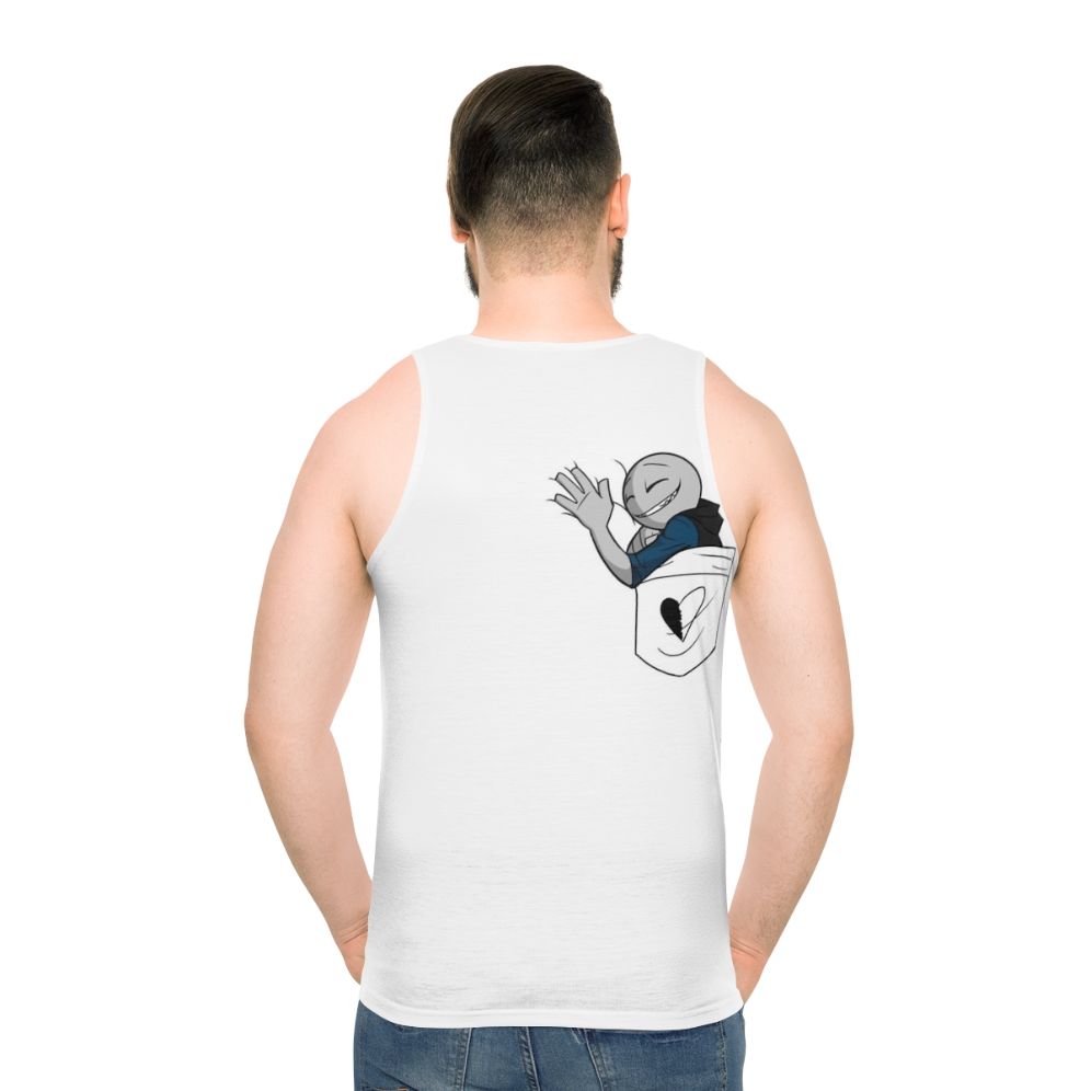 Unisex Boyfriend's Pocket Tank Top - men back