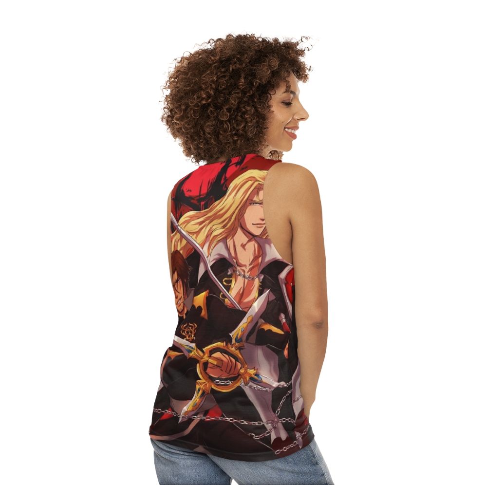 Castlevania Trevor and Alucard Unisex Tank Top - women back